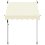 Tenda da Sole Retrattile Crema 150x150 cm in Tessuto e Acciaio