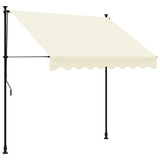 Tenda da Sole Retrattile Crema 200x150 cm in Tessuto e Acciaio