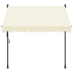 Tenda da Sole Retrattile Crema 200x150 cm in Tessuto e Acciaio