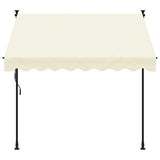 Tenda da Sole Retrattile Crema 200x150 cm in Tessuto e Acciaio