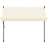 Tenda da Sole Retrattile Crema 250x150 cm in Tessuto e Acciaio