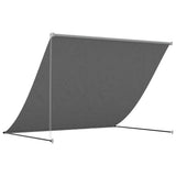Tenda da Sole Retrattile Antracite 200x150 cm Tessuto e Acciaio