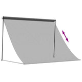 Tenda da Sole Retrattile Antracite 200x150 cm Tessuto e Acciaio