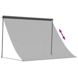 Tenda da Sole Retrattile Antracite 250x150 cm Tessuto e Acciaio