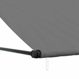 Tenda da Sole Retrattile Antracite 300x150 cm Tessuto e Acciaio
