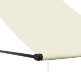 Tenda da Sole Retrattile Crema 100x150 cm in Tessuto e Acciaio
