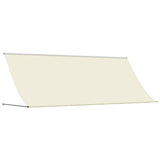 Tenda da Sole Retrattile Crema 400x150 cm in Tessuto e Acciaio