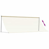 Tenda da Sole Retrattile Crema 400x150 cm in Tessuto e Acciaio