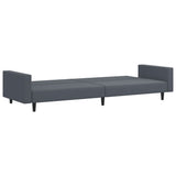 Set di Divani 2 pz Grigio Scuro in Velluto