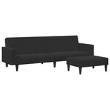 Set di Divani 2 pz Nero in Velluto