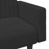 Set di Divani 2 pz Nero in Velluto