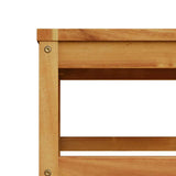 Set Salotto da Giardino 5 pz con Cuscini Legno Massello Acacia