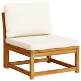 Set Salotto da Giardino 8 pz con Cuscini Legno Massello Acacia