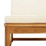 Set Salotto da Giardino 8 pz con Cuscini Legno Massello Acacia