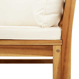 Set Salotto da Giardino 8 pz con Cuscini Legno Massello Acacia