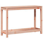 Tavolo Invaso con Ripiano 108x35x75 cm Legno Massello Douglas