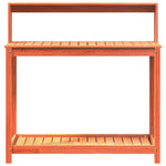 Tavolo Invaso con Ripiani Marrone 108x50x109,5 cm Massello Pino