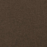 Giroletto senza Materasso Marrone Scuro 80x200 cm in Tessuto