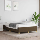 Giroletto senza Materasso Marrone Scuro 80x200 cm in Tessuto