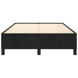 Giroletto senza Materasso Nero 120x190 cm Velluto