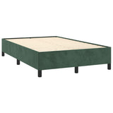 Giroletto senza Materasso Verde Scuro 120x190 cm Velluto
