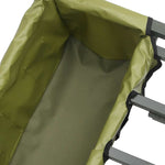 Carrello da Pesca Verde con 2Ruote Acciaio Verniciato a Polvere