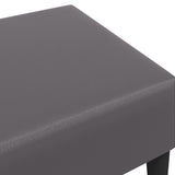 Poggiapiedi Grigio 77x55x31 cm in Similpelle