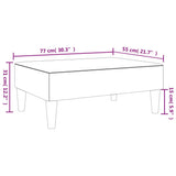 Poggiapiedi Grigio 77x55x31 cm in Similpelle