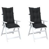 Set di cuscini per sedia alta 2 pcs Melange nero