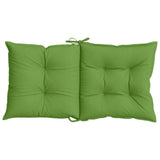Cuscini Sedia Schiena Bassa 4 pz Verde Mélange 100x50x7 Tessuto