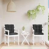 Set di Cuscini per Sedia Bassa 2 pcs Melange Nero