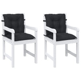 Set di Cuscini per Sedia Bassa 2 pcs Melange Nero