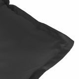 Set di Cuscini per Sedia Bassa 4 pcs Melange Nero