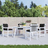 Set di Cuscini per Sedia Bassa 4 pcs Melange Nero