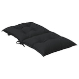 Set di Cuscini per Sedia Bassa 4 pcs Melange Nero