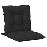 Set di Cuscini per Sedia Bassa 4 pcs Melange Nero