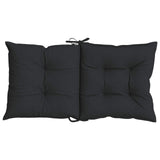 Set di Cuscini per Sedia Bassa 4 pcs Melange Nero