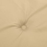 Cuscini Sedia Schiena Alta 6 Beige Mélange 120x50x4 Tessuto