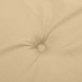 Cuscini Sedia Schiena Bassa 2 pz Beige Mélange 100x50x4 Tessuto