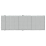 Cuscino per Lettino Prendisole Grigio Chiaro Mélange 186x58x4cm