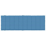 Cuscino per Lettino Prendisole Blu Mélange 186x58x4cm Tessuto