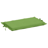 Cuscino per Lettino Prendisole Verde Mélange 186x58x4cm Tessuto