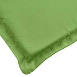 Cuscino per Lettino Prendisole Verde Mélange 186x58x4cm Tessuto