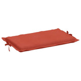 Cuscino per Lettino Prendisole Rosso Mélange 186x58x4cm Tessuto