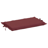 Cuscino per Lettino Prendisole Rosso Vino Mélange 186x58x4cm