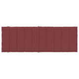 Cuscino per Lettino Prendisole Rosso Vino Mélange 186x58x4cm