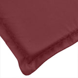 Cuscino per Lettino Prendisole Rosso Vino Mélange 186x58x4cm