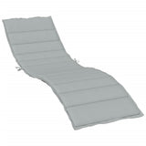 Cuscino per Lettino Prendisole Grigio Chiaro Mélange 200x60x4cm
