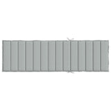 Cuscino per Lettino Prendisole Grigio Chiaro Mélange 200x60x4cm