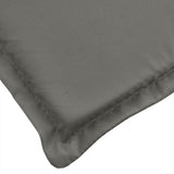 Cuscino per Lettino Prendisole Grigio Scuro Mélange 200x60x4 cm